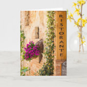 Carte Restaurant italien (Fleur jaune)