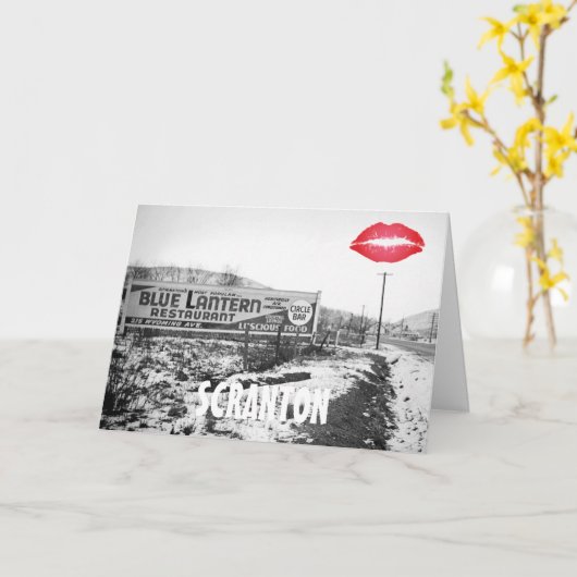 CARTE RESTAURANT SCRANTON PENNSYLVANIA BLUE LANTERN (Fleur jaune)