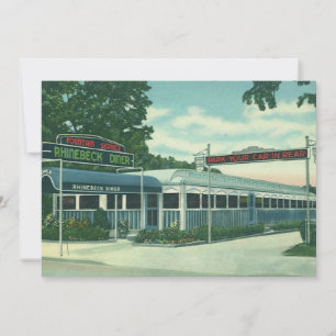 Carte Restaurant vintage, Retro Rhinebeck Roadside Diner
