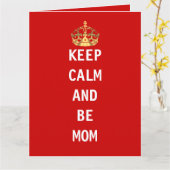 Carte Reste calme et sois maman (Fleur jaune)