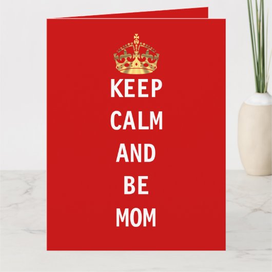 Carte Reste calme et sois maman (Devant)