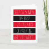 Carte Reste calme maman... Avec Wisses ♥ Funny Fête des (Devant)