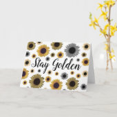 Carte Reste doré, tournesol (Fleur jaune)