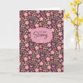 Carte Reste Fort (Fleur jaune)