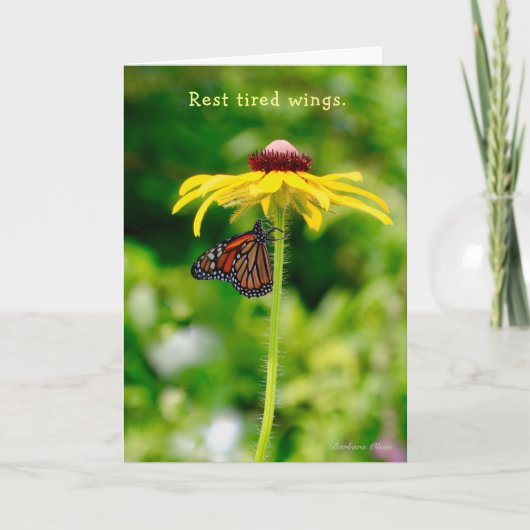 Carte Reste tired wings:Nature provides comfort & healin (Devant)