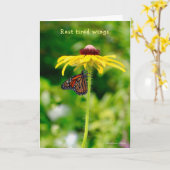 Carte Reste tired wings:Nature provides comfort & healin (Fleur jaune)