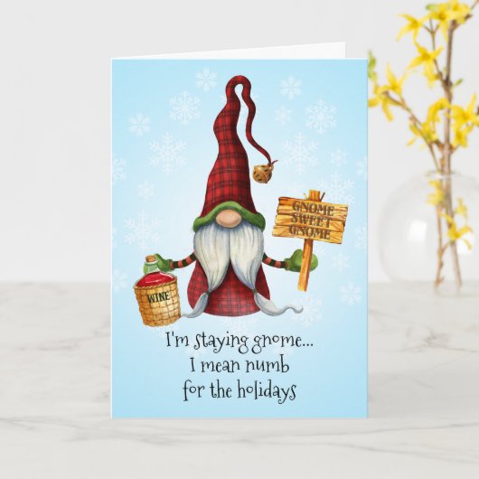 Carte Rester Gnome... Je veux dire engourdi pour les vac (Fleur jaune)