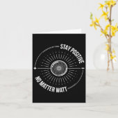 Carte Rester positif (Fleur jaune)