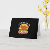 Carte Restes Sont Pour Les Abandonnistes Classique Drôle (Fleur jaune)