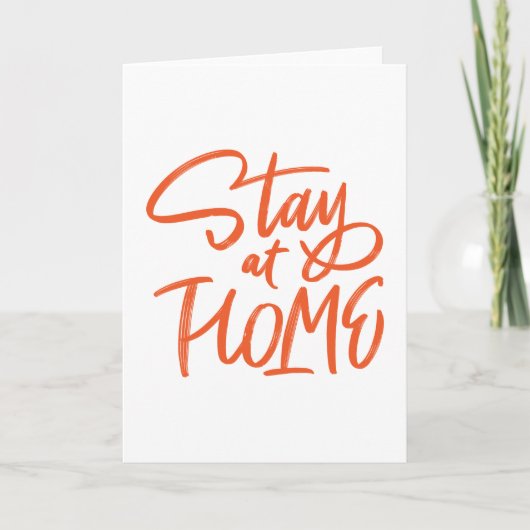Carte Restez à la maison (Devant)