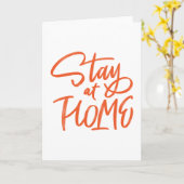 Carte Restez à la maison (Fleur jaune)