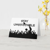 Carte Restez à l'arrêt de la graduation textuelle (Fleur jaune)