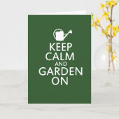 Carte Restez au calme et au jardin (Fleur jaune)