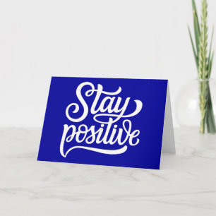 Carte Restez bleu positif