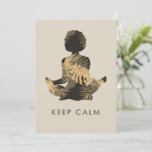 Carte Restez calme (Debout devant)