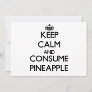 Carte Restez calme et consommez de l'ananas
