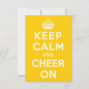 Carte Restez calme et encouragez