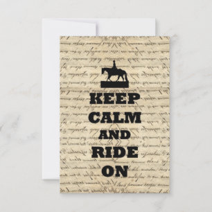 Carte Restez calme et montez