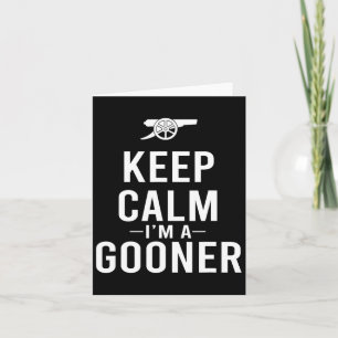 Carte Restez calme Je suis un Jersey de Gooner
