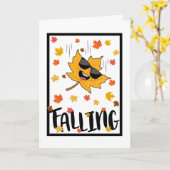 Carte Restez Calme & Tombez (Fleur jaune)