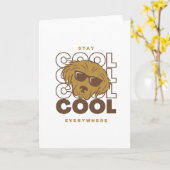 Carte Restez Cool Partout (Fleur jaune)