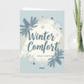 Carte Restez Cozy (Dos)