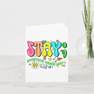 Carte Restez Demain Besoin de vous Sensibilisation à la 