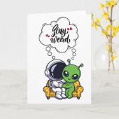 Carte Restez Drôle Amour (Fleur jaune)