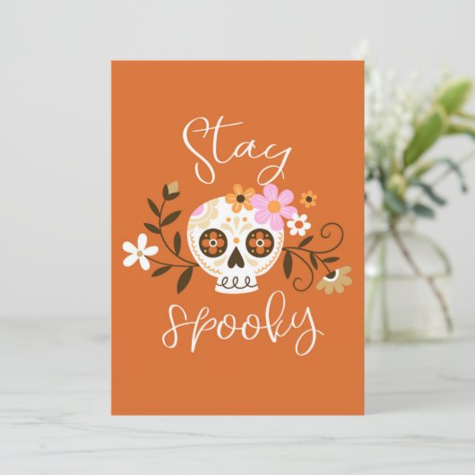 Carte Restez effrayants (Debout devant)