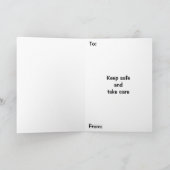 Carte Restez en alerte Sécurité Cat (Intérieur)