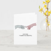 Carte Restez en forme (Fleur jaune)