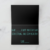 Carte Restez En Sécurité, Restez Fort Et Restez En Santé (Intérieur)