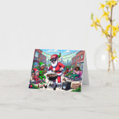 Carte Restez Éveillés Et Faites Griller (Fleur jaune)