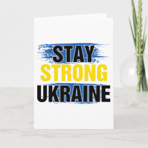 Carte Restez Fort Ukraine