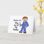 Carte Restez hors de ma boîte à outils (Fleur jaune)