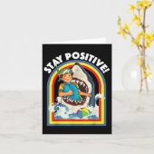 Carte Restez positif - Amateur de requin Faune Océan Océ (Fleur jaune)