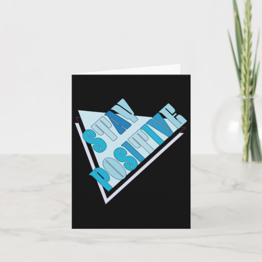 Carte Restez Positif Sticker #1218 (Devant)