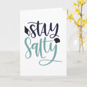 Carte Restez salé (Fleur jaune)