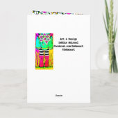 Carte Restez Sauvage & Libre Bottes de pluie et salutati (Dos)