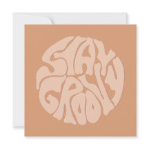 Restez Super Retro Beige Flat Card