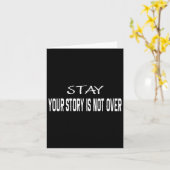 Carte Restez Votre Histoire N'Est Pas Sur La Prévention  (Fleur jaune)