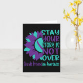 Carte Restez Votre Histoire N'Est Pas Sur La Prévention (Fleur jaune)