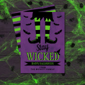 Carte Restez Wicked Halloween