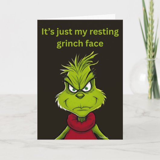 Carte Resting grinch face (Devant)