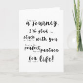 Carte Restons coincés jusqu’à la fin - Anniversaire Amou (Devant)