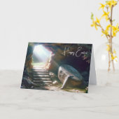 Carte Résurrection Dimanche de Pâques Tombeau vide (Fleur jaune)