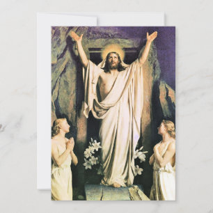 Carte Résurrection du Christ, tableau de Carl Bloch,