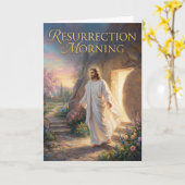 Carte Resurrection Morning Easter Card (Fleur jaune)