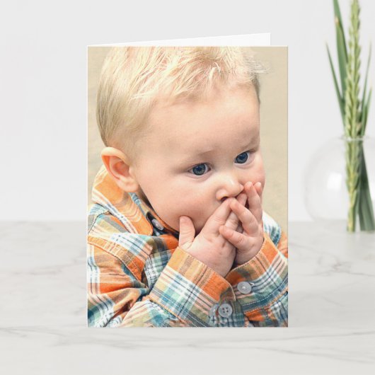 Carte Rétablis-toi vite, garçon surpris (Devant)