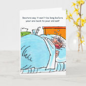 Carte rétablissement amusant (Fleur jaune)